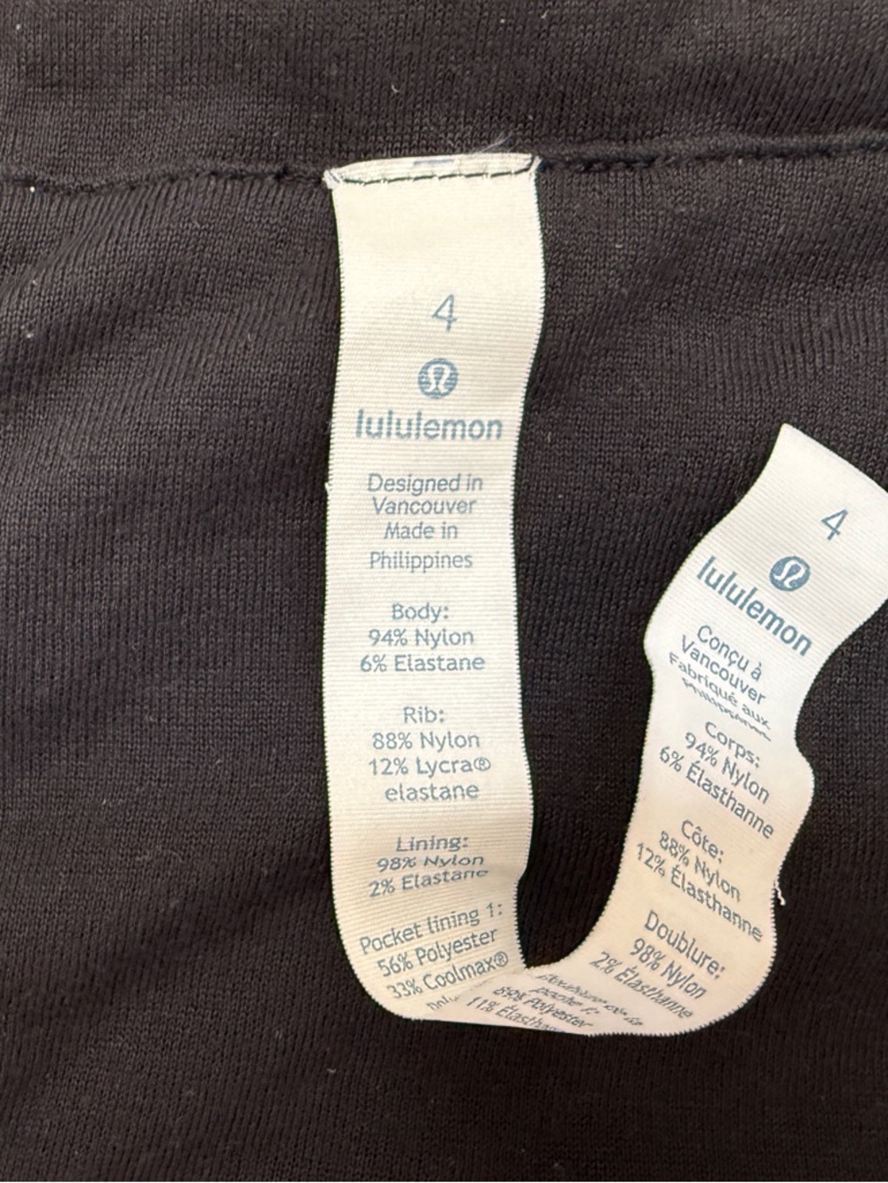 Lululemon Womens Black Hooded Full Zip Jacket Size 4 Thumbholes Athletic Yoga - Picture 6 of 6